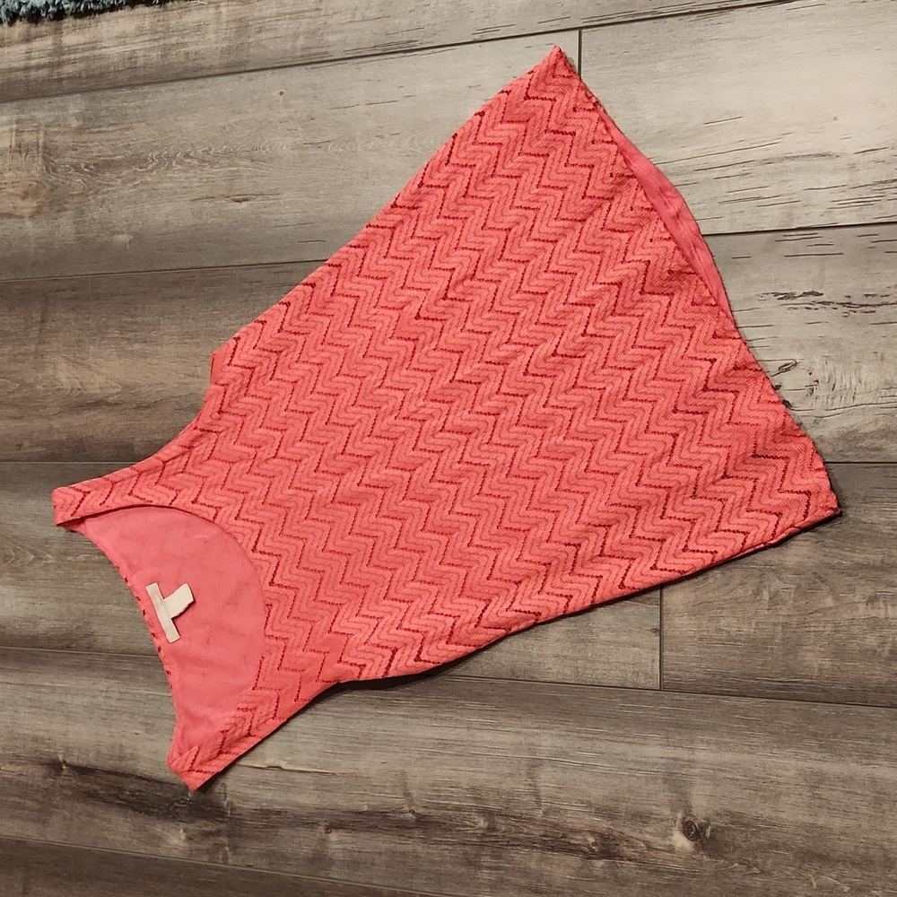 Banana Republic lined coral tank top, size XS